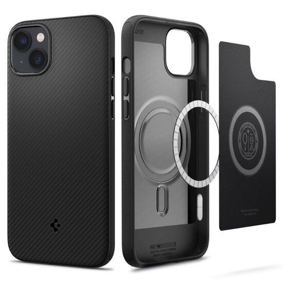 Husa iPhone 14 Spigen Mag Armor MagSafe Matte Black