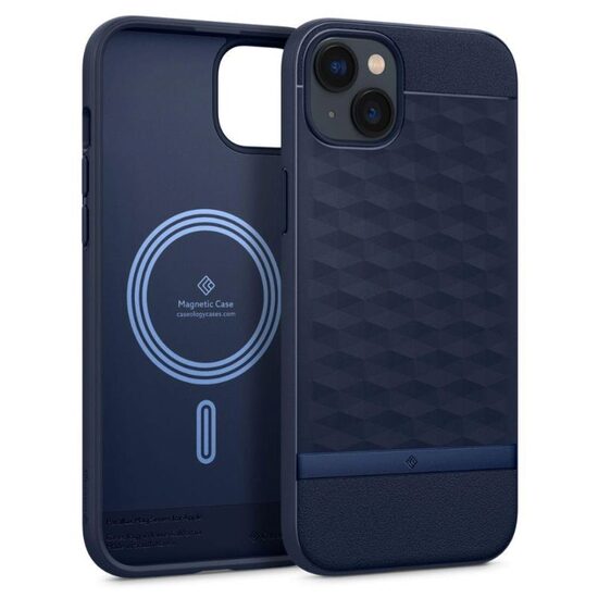 Husa iPhone 14 Spigen Caseology Parallax MagSafe Midnight Blue