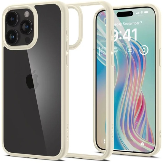 Spigen Husa Ultra Hybrid iPhone 15 Pro Max Sand Beige