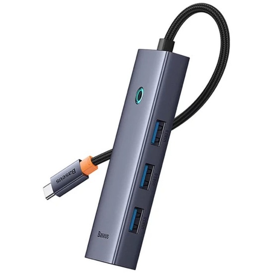 Baseus Multihub UltraJoy Type-C la 4 x USB 3.0 Gri