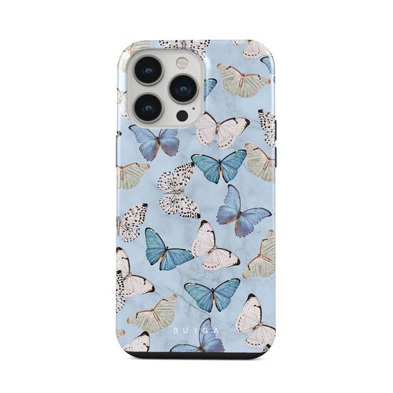 Husa iPhone 14 Pro Burga Dual Layer Give Me Butterflies