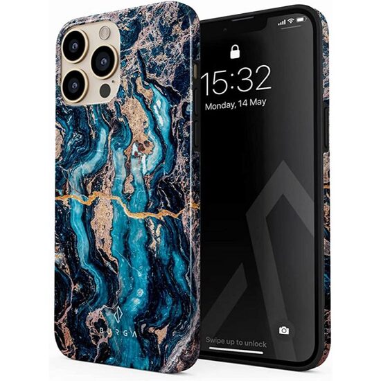 Husa iPhone 14 Pro Burga Dual Layer Mystic River
