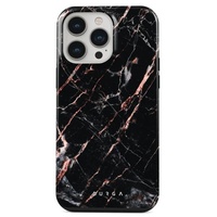 Husa iPhone 14 Pro Burga Dual Layer Rose Gold Marble