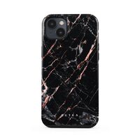 Husa iPhone 14 Burga Dual Layer Rose Gold Marble