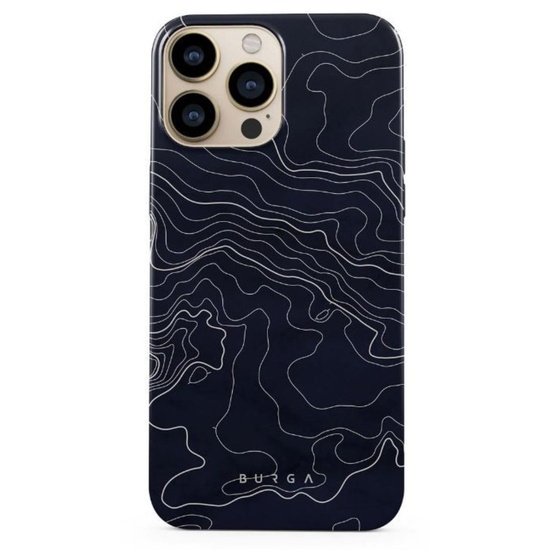Husa iPhone 13 Pro Burga Dual Layer Drifting Shores Line Art