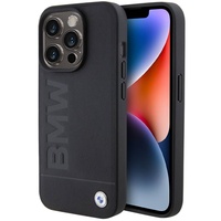 BMW Husa MagSafe Leather Hot Stamp iPhone 15 Pro Black
