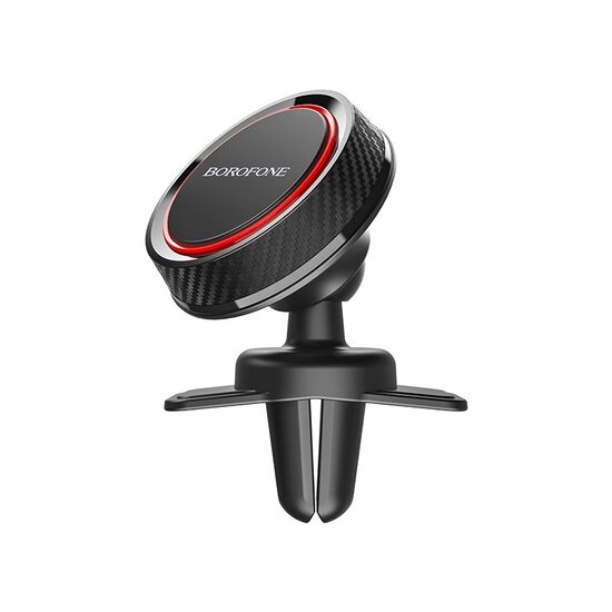 Suport Auto Borofone BH12 Journey Series Magnetic Negru, rotatie 360 grade, prindere la ventilatie