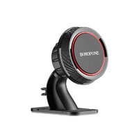 Borofone Suport Auto BH13 Journey Series Magnetic Negru (rotatie 360 grade, prindere de bord)