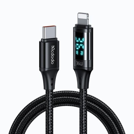 Cablu Type-C la Lightning Mcdodo Digital HD 36W, 1.2M, Black