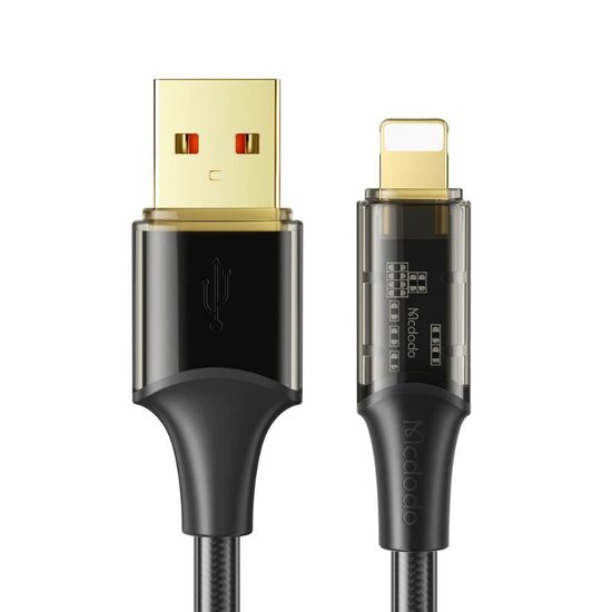 Cablu Mcdodo Amber Series Fast Charging Lightning, 1.2m Black