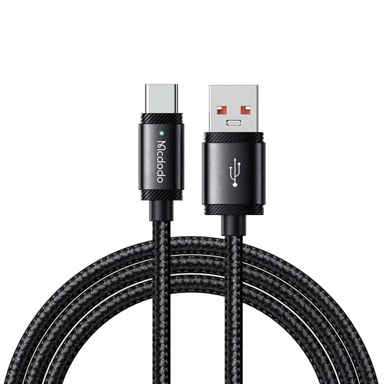 Mcdodo Cablu USB-A la Type-C SpeedCharge Series, Fast Charging, LED, 120W, 1.5m, Negru 