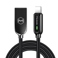 Cablu Lightning Mcdodo Auto Disconnect Black (1.2m, max 2A, led indicator)