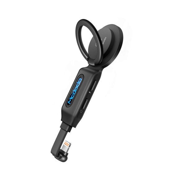 Adaptor Lightning la Dual Port Lightning Mcdodo Ring Black