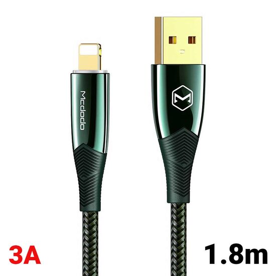 Cablu Lightning Mcdodo Shark Series Green