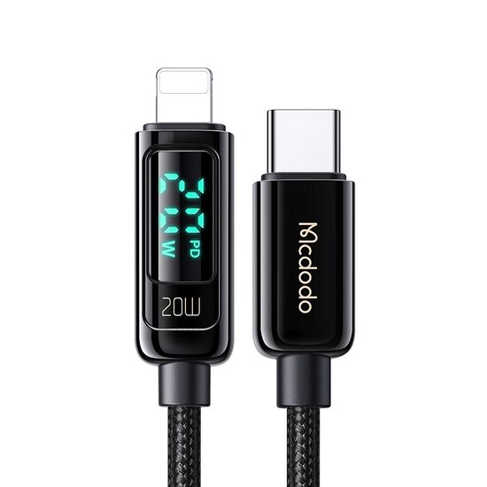 Cablu Type-C la Lightning Mcdodo Digital Pro, PD, 1.2m, 20W, Black