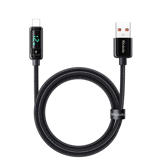 Cablu USB-A la Lightning Mcdodo Digital Pro 12W, 1.2m, Black