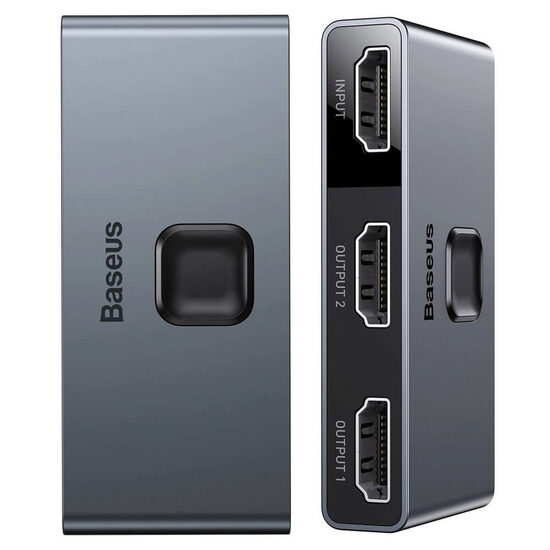 Splitter Baseus Matrix HDMI 2 in 1 Space Gray
