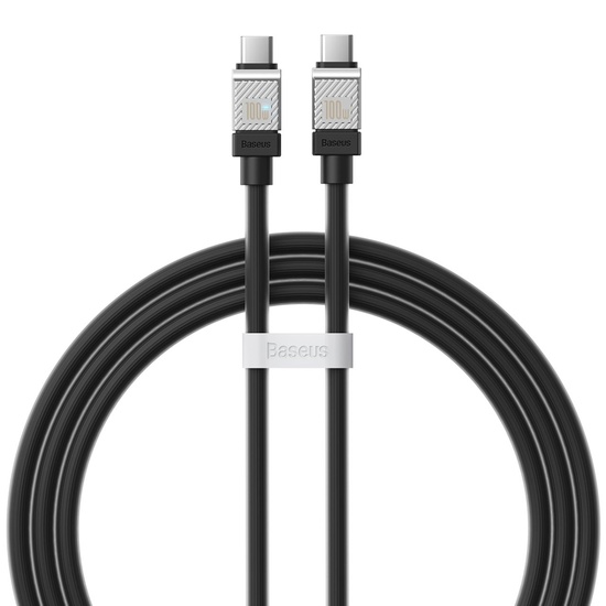 Baseus Cablu Type-C la Type-C CoolPlay Series Fast Charging, 100W, 1m, Negru
