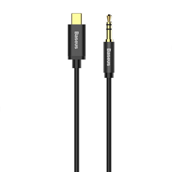 Cablu Type-C la Jack 3.5mm Baseus Yiven Black