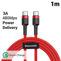 Cablu Type-C la Type-C Baseus Cafule Series Red