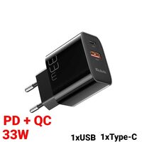 Incarcator Retea Mcdodo Dual USB PD+QC 33W Black