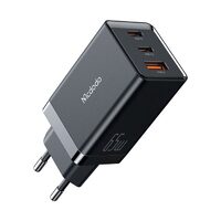 Incarcator Priza Mcdodo GaN 5 Mini Fast Charge 65W Dual Type-C+USB Plug EU Black