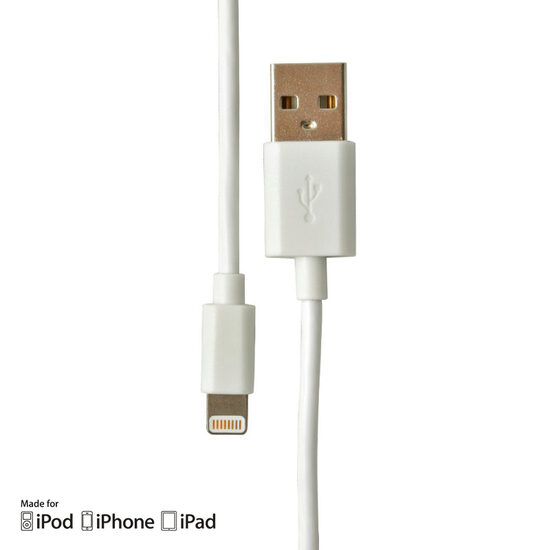 Cablu MFI Lightning Procell USB Alb 1m