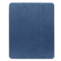 Comma Husa Leather Case iPad Pro 12.9 inch 2018 Blue (pencil slot)