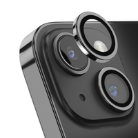 Devia Folie Sticla Camera Peak Series iPhone 15 / 15 Plus pachet de 2 buc Gri