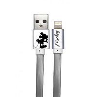Cablu Disney USB Lightning Mickey Kissing Alone 1m, Silver