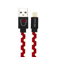 Cablu Disney USB Lightning Minnie Dots 1m, Red