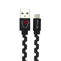 Cablu Disney USB Type-C Minnie Dots 1m Black