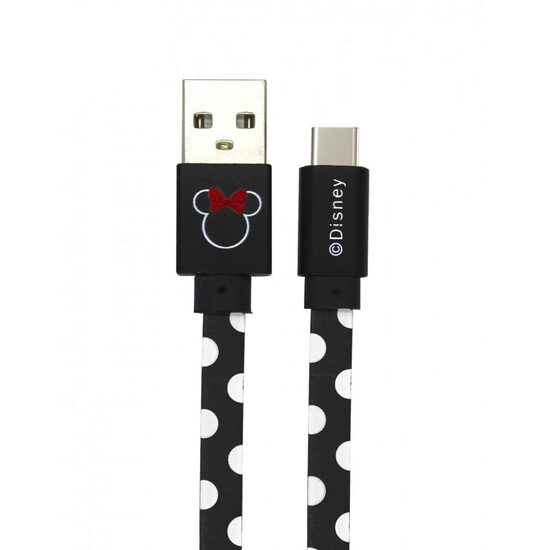 Cablu Disney USB Type-C Minnie Dots 1m Black