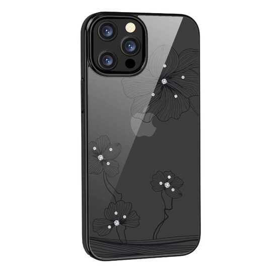 Husa iPhone 13 Pro Devia Crystal Flora Black