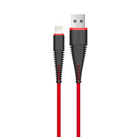 Cablu MFI Lightning Devia Fish 1.5m, Red