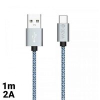 Cablu Type-C Devia Tube 1m, Gray