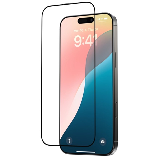 Devia Folie Sticla Star Series Full Screen Entire View iPhone 16 Pro Negru