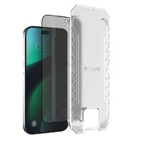 Folie iPhone 14 Pro Max Devia Sticla Van Series Full Privacy,kitl de montare, Black