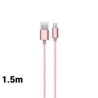 Devia Cablu Gracious MicroUSB Rose Gold (1.5m, impletitura textila)