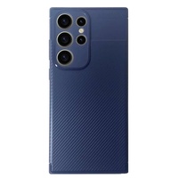 Devia Husa Carbon Fiber Texture Shockproof Samsung Galaxy S23 Ultra Albastru