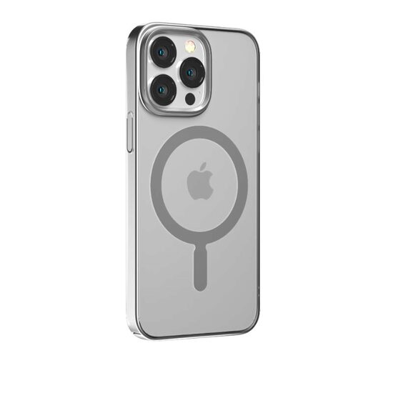 Husa iPhone 14 Plus Devia Glimmer Series Magnetic Silver