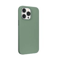 Husa iPhone 14 Pro Devia Nature Series Silicone Magnetic Light Green