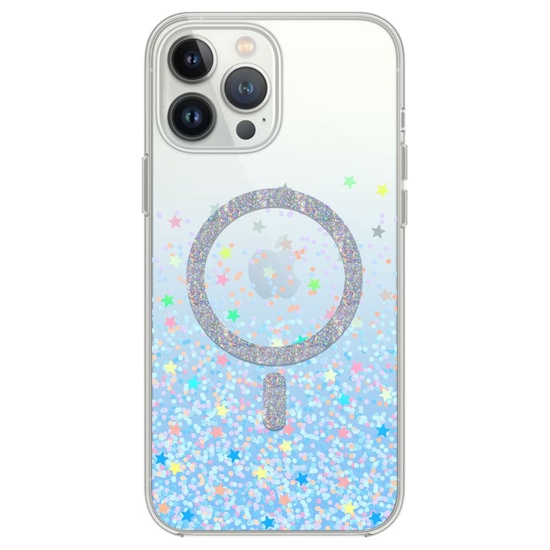 	Devia Husa Shiny Series Original Design Magnetic iPhone 15 Pro Transparent / Albastru