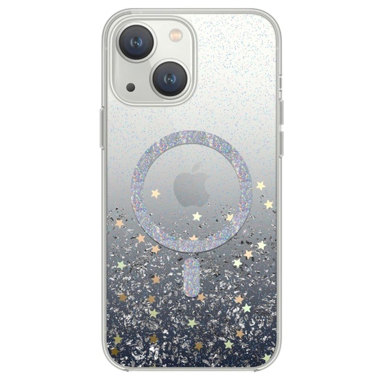 Devia Husa Shiny Series Original Design Magnetic iPhone 15 Transparent / Negru 