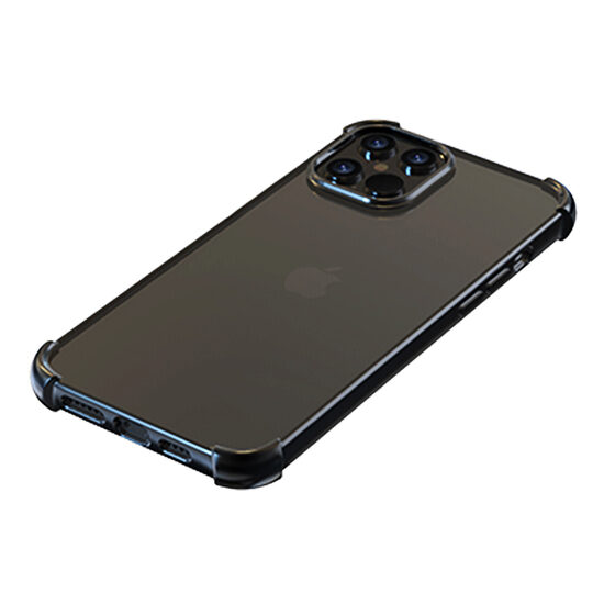 Husa iPhone 12 Mini Devia Silicon Glitter Soft Gun Black