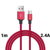 Devia Cablu Pheez Series MicroUSB Red 1m