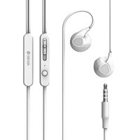 Devia Casti Stereo D2 Ripple 3.5 mm Alb (handsfree - telecomanda, microfon)