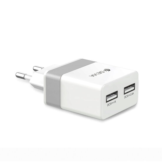 Incarcator Retea 2.4A Devia Rockwall Dual USB