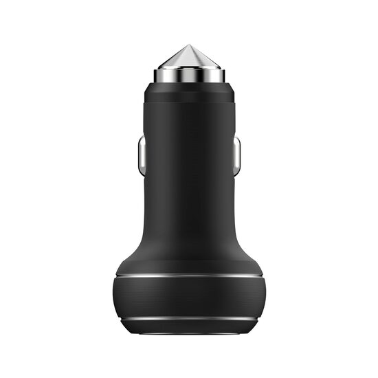 Incarcator Auto 2.4A Devia Thor Dual USB True Black - Emergency Hammer