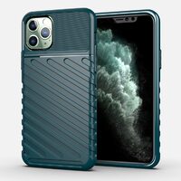 Husa iPhone 11 Pro Lemontti Thunderbolt Dark Green